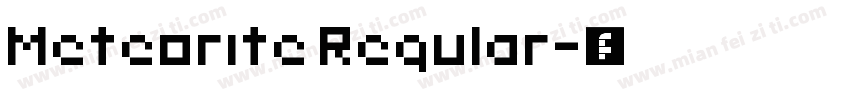 Meteorite Regular字体转换
